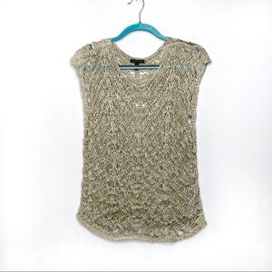 Eileen Fisher Crocheted Knit Sweater